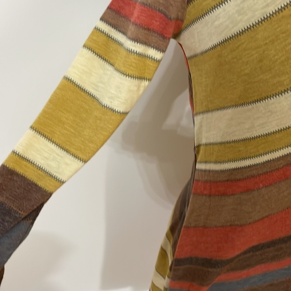 Vintage 70’s style fall chevron soft lightweight disco Bodycon dress small - Picture 7 of 12